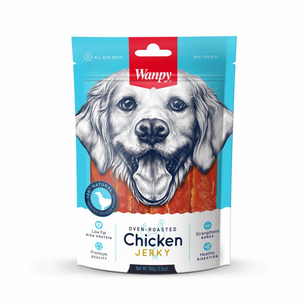 Wanpy Dog Treat Chicken Jerky Strips