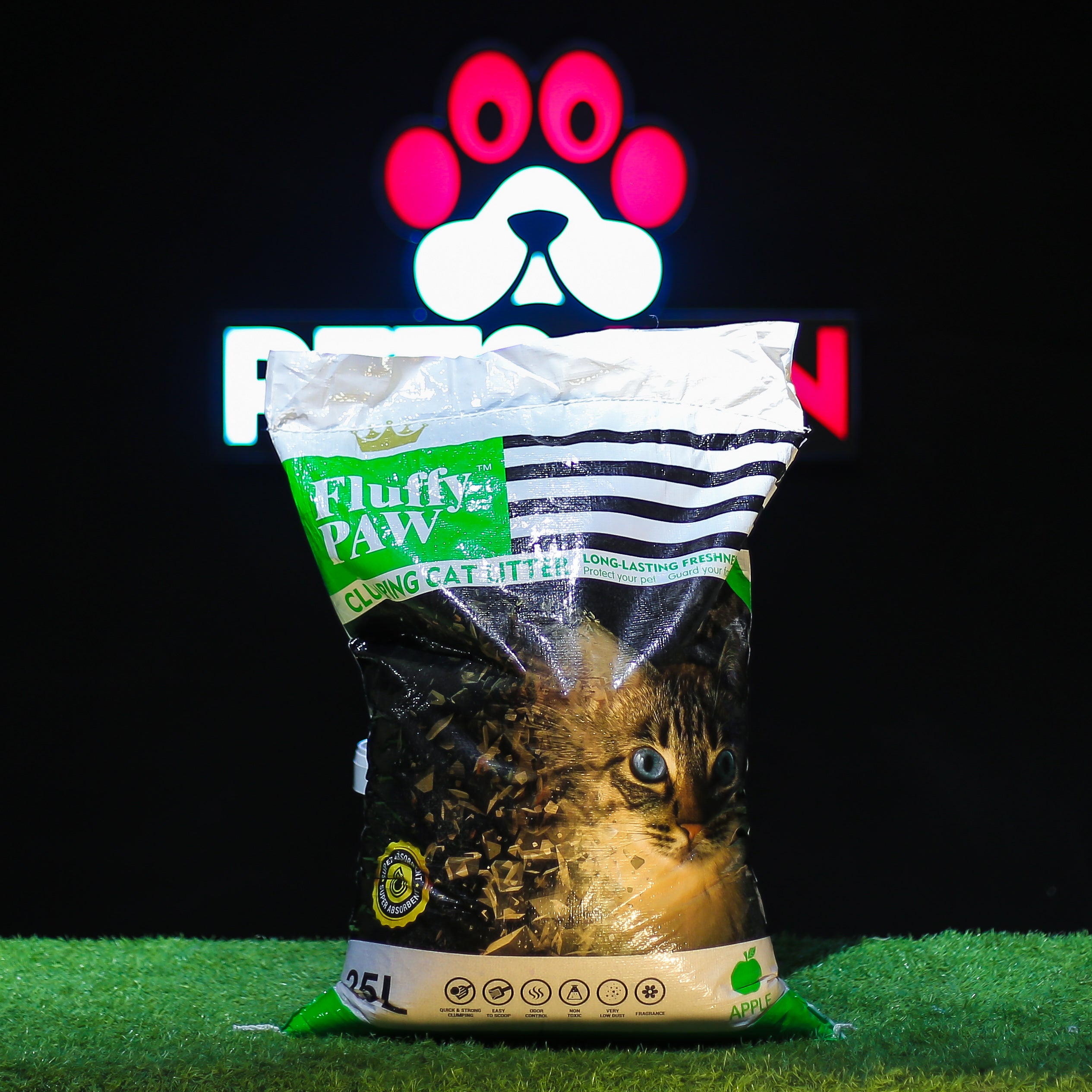 Fluffy Paw Bentonite Cat Litter Apple