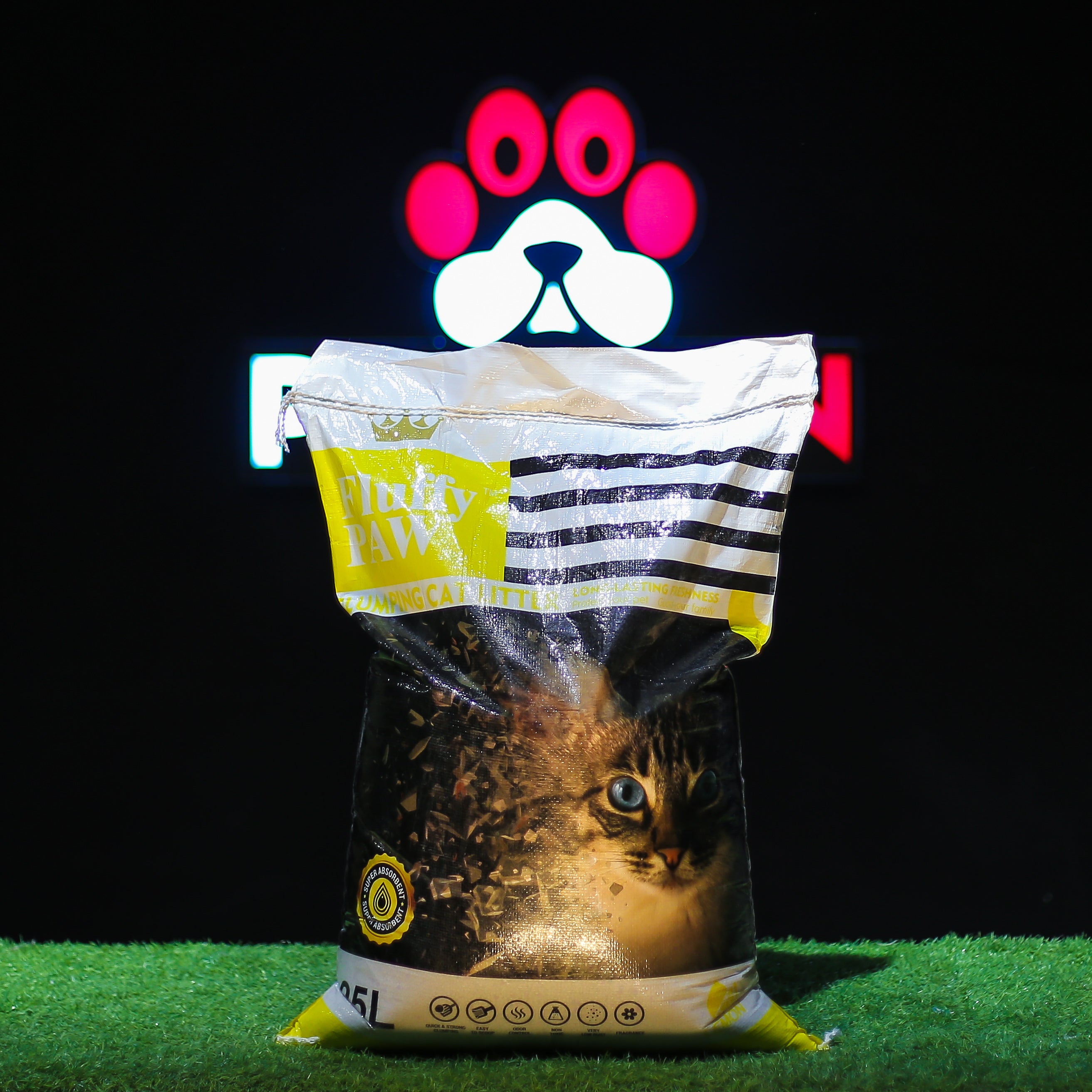 Fluffy Paw Bentonite Cat Litter Lemon