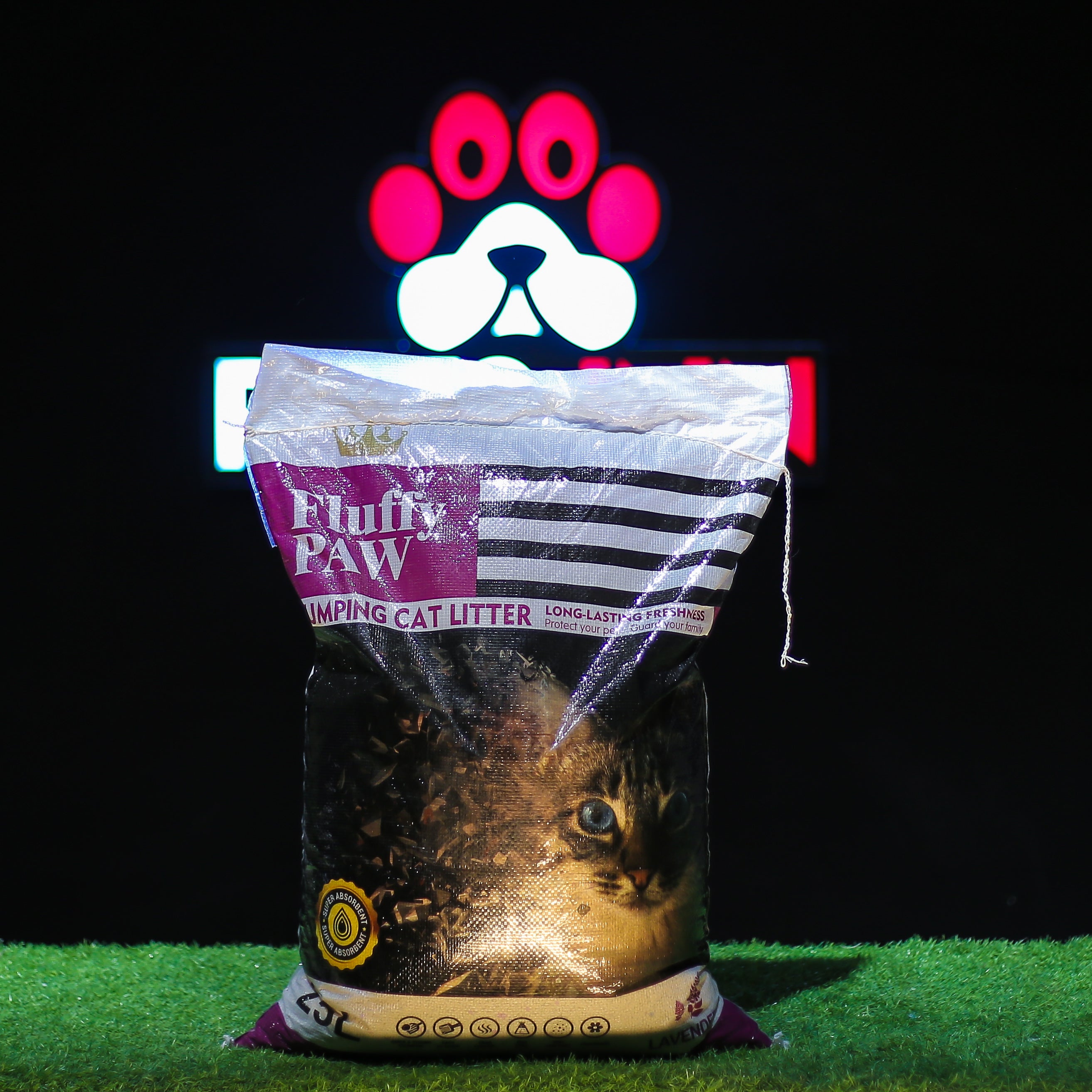 Fluffy Paw Bentonite Cat Litter Lavender