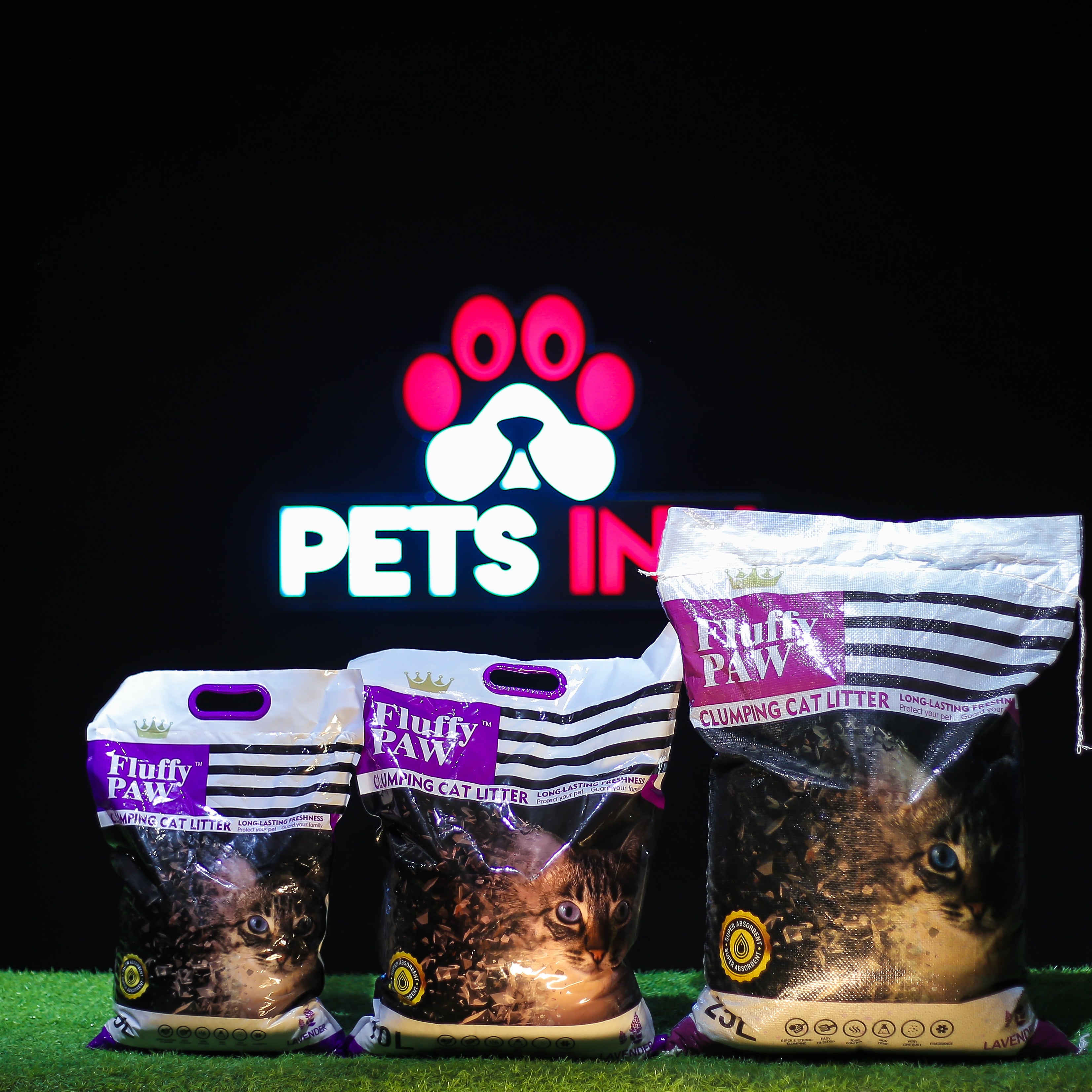 Fluffy Paw Bentonite Cat Litter Lavender