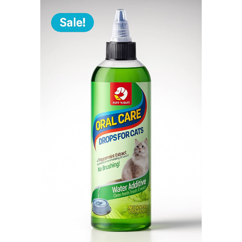 Fluff n Buff Oral Care Cat Dental Hygiene Drops
