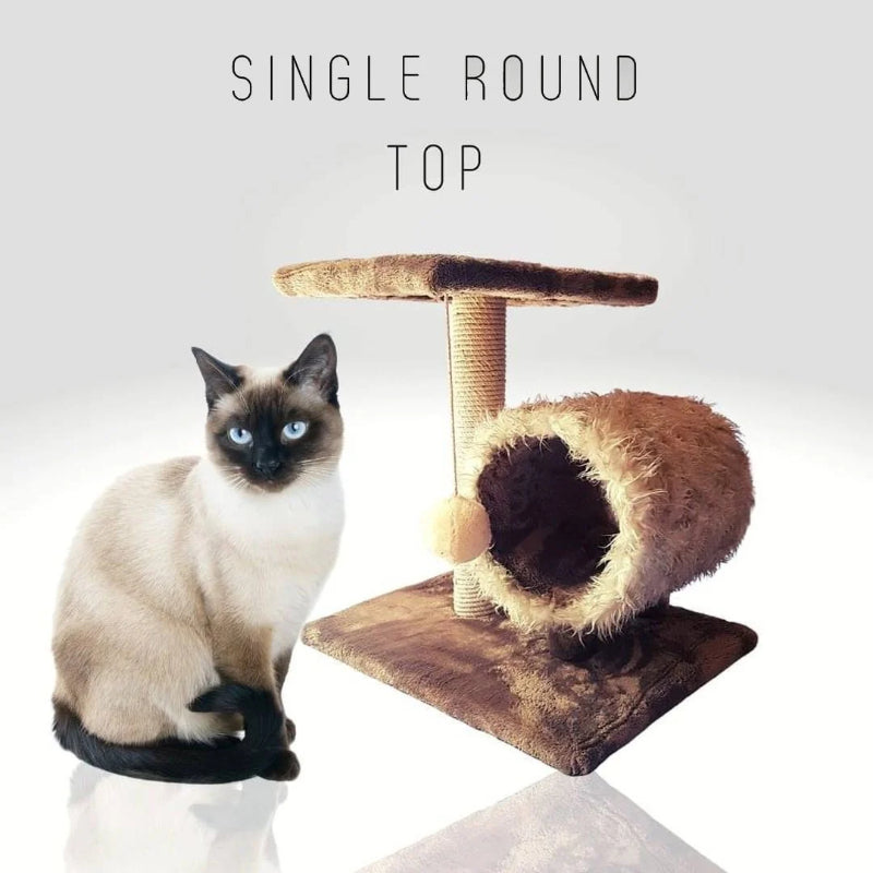 Cat Scratching Post Single Round Top