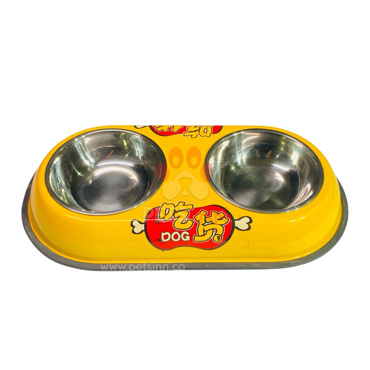 Fancy Steel bowl Double For Cat & Dog