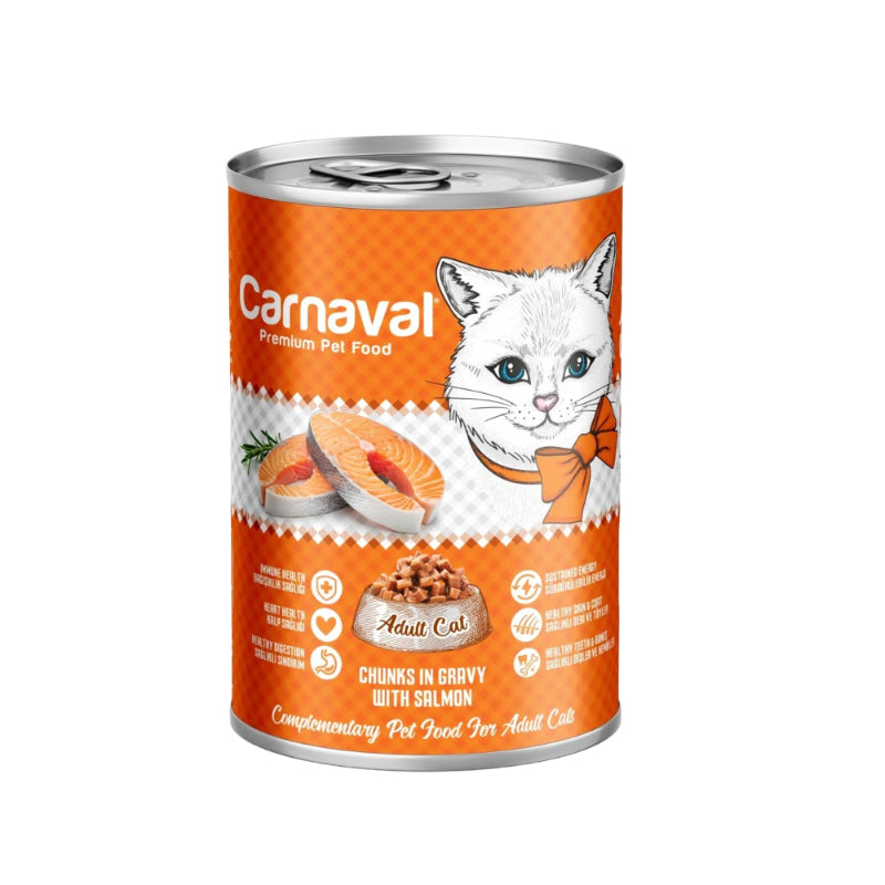 Carnaval Cat Tin For Adult Salmon
