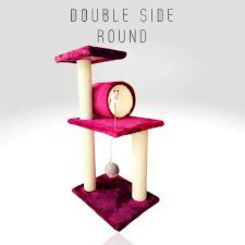 Cat Scratching Post Double Side Round