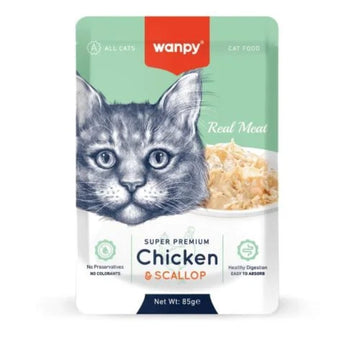 Wanpy Cat Jelly Chicken And Scallop (85g)